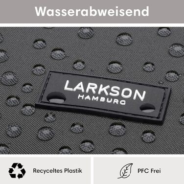 LARKSON Рюкзак для ноутбука 16'' сірий, водостійкий, для чоловіків і жінок, бізнес, університет, ручна поклажа