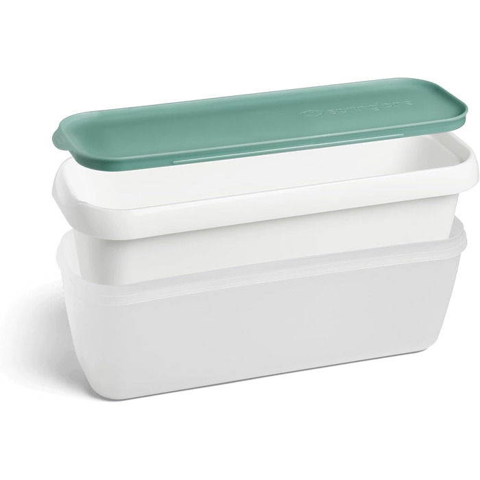 Контейнери для морозива SPRINGLANE, 2 шт., 1 л, м'ятний, BPA-free, харчовий пластик, для зберігання та заморожування