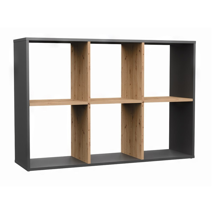 Стелаж TopEshop 110 см x 75 см x 30 см, антрацит