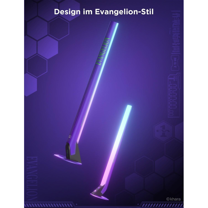 Ігрова світлодіодна світлова панель Govee x EVANGELION з Wi-Fi, розумним контролером, музичними режимами, 62 сценами, сумісна з Alexa та Google Assistant, підсвітка для ігрової кімнати