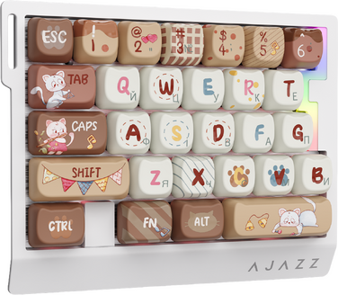 Дротова магнітна клавіатура Ajazz AK029 Meow Magnetic Switch (AK029-M-Y)