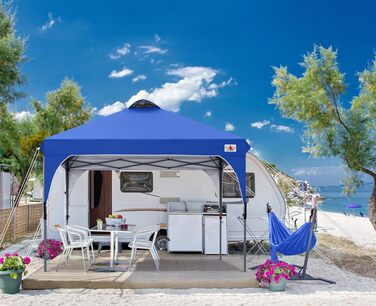 Павільйон садовий водонепроникний ABCCANOPY 3x3м, синій - швидкозбірний, з сумкою для транспортування та комплектом кріплень