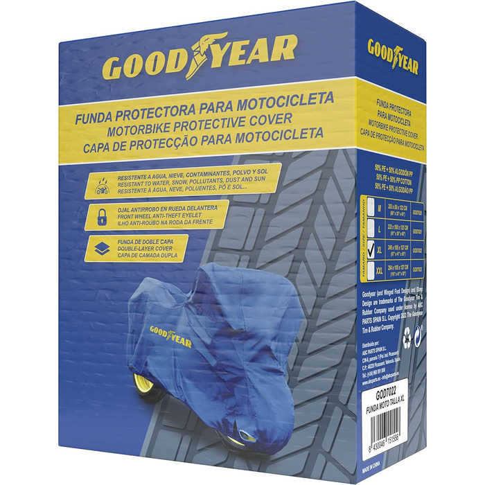 Чохол для мотоцикла Goodyear XL, водонепроникний захист
