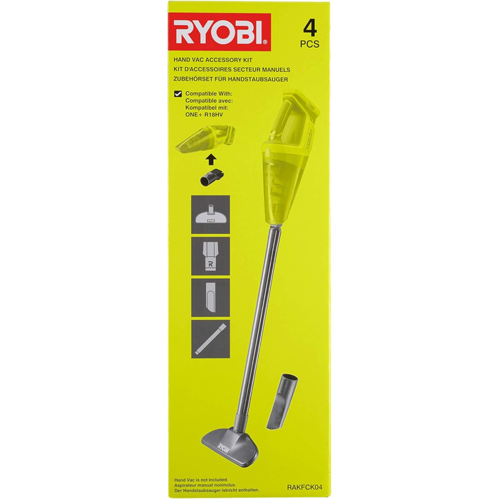 Набір насадок RYOBI 4 шт. 5132005358 RAK04FC, сумісний з R18HV, для повітродувки