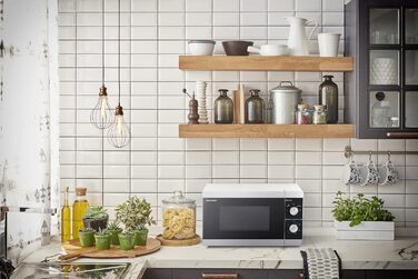 Мікрохвильова піч SHARP MS01EW 800Вт, 5 режимів, функція розморожування, біла