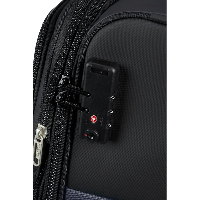 Валіза American Tourister Daring Dash Spinner L, розширювана, 77 см, 107/117 л, чорна/сіра