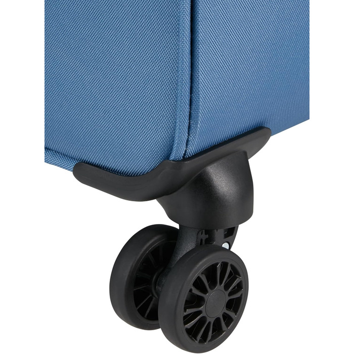 Валіза American Tourister Daring Dash Spinner S, розширювана, 55 см, 39/46 л, зелено-синя, ручна поклажа