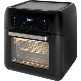 Аерофритюрниця Clatronic FR 3747 H, 11 л, без олії, сенсорне управління, 4 рівні, LED-дисплей, чорна