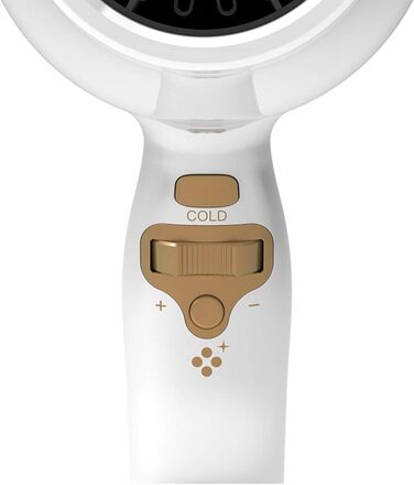 Професійний фен Solis Swiss Luxury 3800, білий, іонний, 11 швидкостей, 3 температури, швейцарська якість