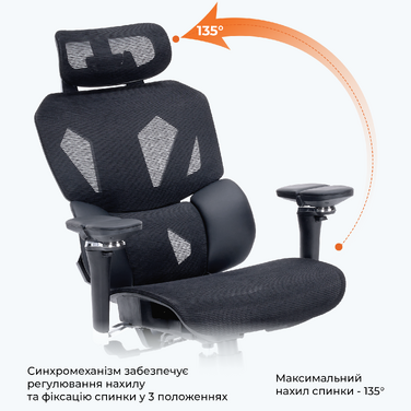 Крісло ігрове GamePro EDGE GC820MB Black