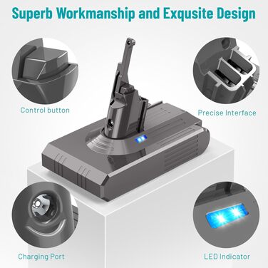 Акумуляторна батарея Dyson V8 21.6V 4600mAh Li-ion (ASUNCELL) - Оригінал, Замінна
