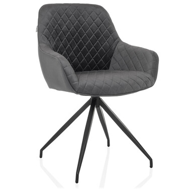 Стілець обідній ELVERUM Velvet Grey hjh LIVING
