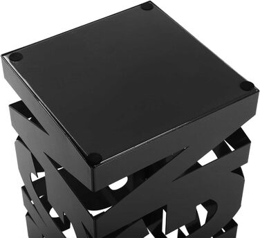 Сучасна металева підставка для парасольок Versa Design, чорна, 52x19x19 см, для передпокою, кімнати чи холу