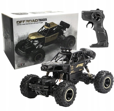 Радіокерована позашляхова машина TradeBaazar 4x4, чорна, масштаб 1:16, швидкість 15 км/год