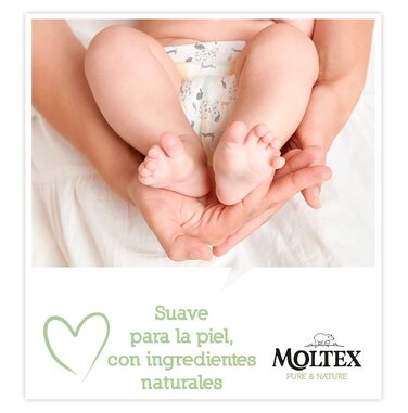 Екологічні підгузки Moltex Pure & Nature, розмір 1 (2-5 кг), 88 шт