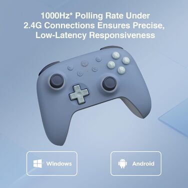 8BitDo Ultimate 2C: Бездротовий контролер для ПК Windows та Android, 1000 Гц, Hall-ефект, Turbofunktion (ДНК)
