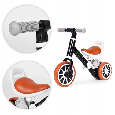 Беговел-машинка 2в1 з педалями ECOTOYS, чорний