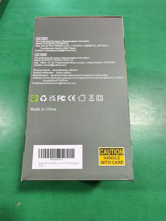 Аромадифузор Porseme 280 мл, ультразвуковий з 3D-скляним корпусом, 7 LED-підсвіток, без BPA, з таймером, для дому, йоги та SPA (сріблястий)