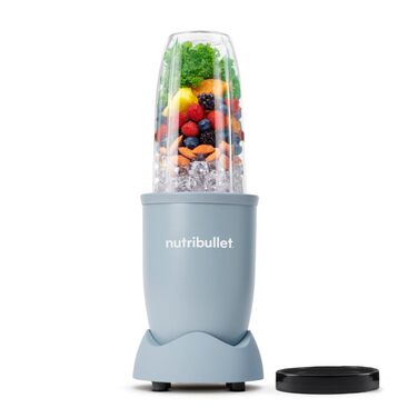 Nutribullet Pro 900 Блендер для смузі та коктейлів, 900 Вт, блакитно-сірий (NB904MASN) - професійний міксер для фруктів та овочів з швидким очищенням
