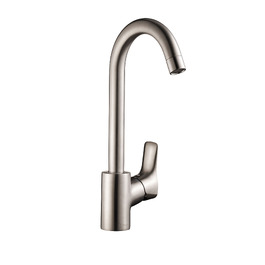 Змішувач для кухні Hansgrohe MySport L, сталевий колір, сірий - 13862800