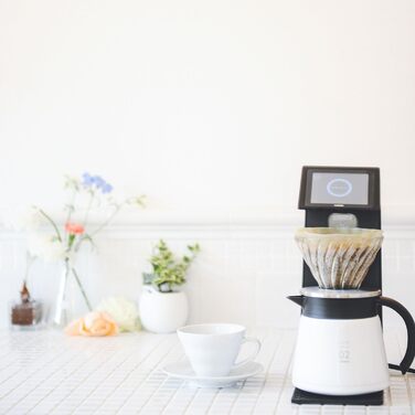 Чайник Hario V60, 550 мл, білий, нержавіюча сталь/пластик