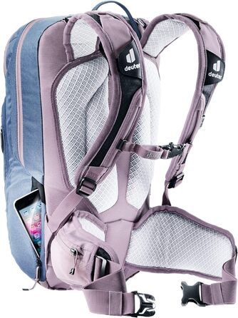 Жіночий велосипедний рюкзак Deuter Attack 14 SL з протектором, 14 л, синій Marine-grape