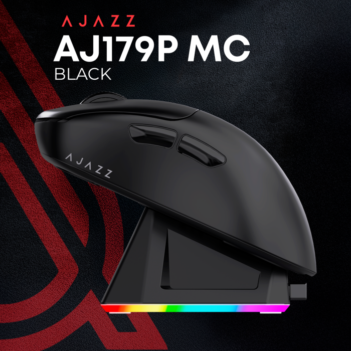 Бездротова ігрова миша Ajazz AJ179P MC Black (AJ179P-MC-B)