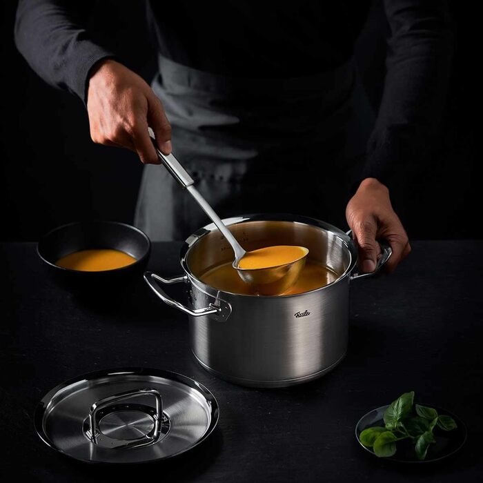 Набір каструль Fissler Original-Profi Collection з нержавіючої сталі, 5 предметів, з металевими кришками, для індукційних плит