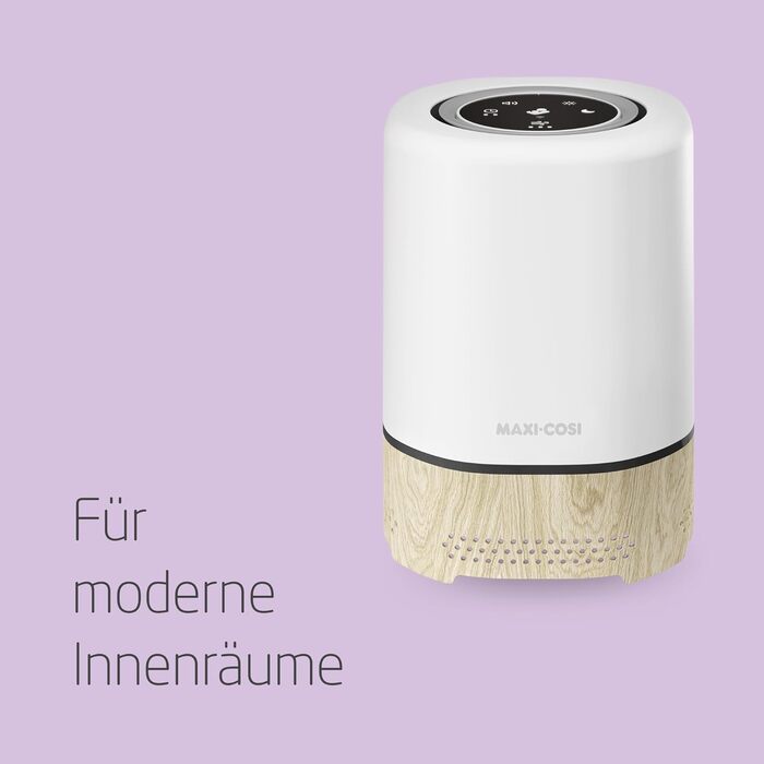 Maxi-Cosi Clean 3-в-1 очищувач повітря для дитячої кімнати, HEPA H13, для алергіків, з народження, сумісний з Alexa та Google Assistant, частина Connected Home