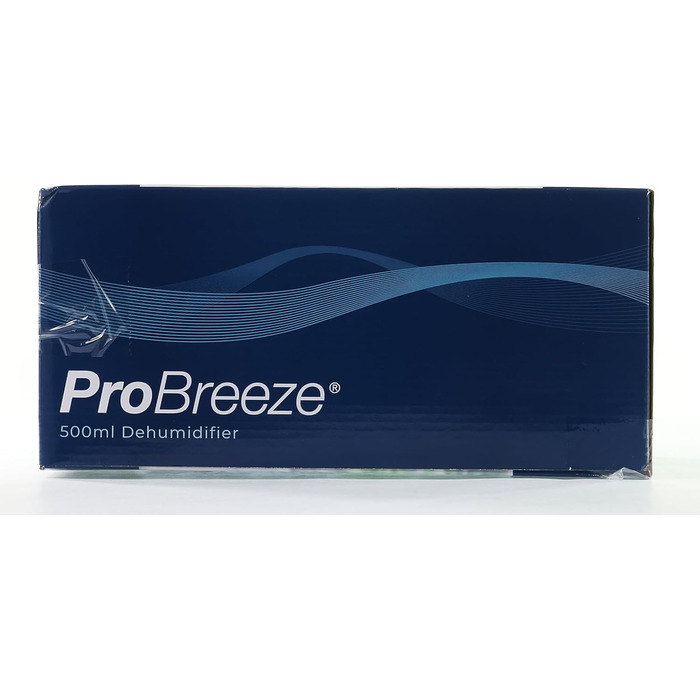 Міні осушувач повітря Pro Breeze 500 мл, тихий, компактний, автоматичне відключення, для маленьких приміщень, проти вологи, плісняви, алергії, білий