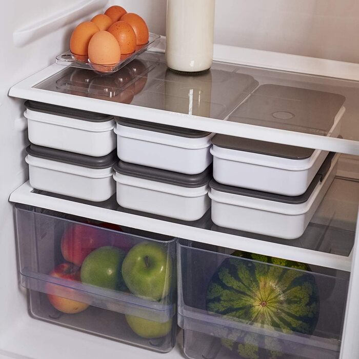Ланч-система Cloer 800S2-1 Bento Box 15 предметів, XXL 2100 мл, роздільна, з аксесуарами, ланчбокс та контейнер для їжі для дітей і дорослих, білий