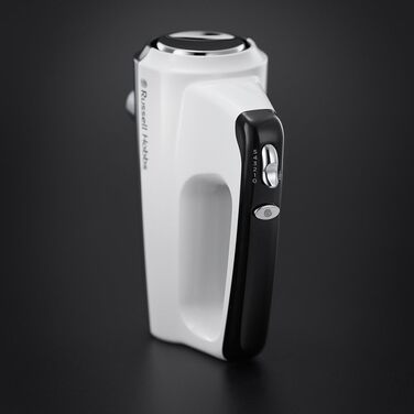 Міксер ручний Russell Hobbs Desire Red 350W з насадками для тіста та збивання, 5 швидкостей + імпульс, білий