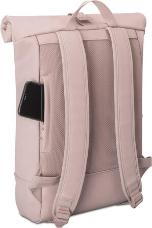 Міський рюкзак Johnny Urban Harvey Medium Rolltop, водостійкий, з відділенням для ноутбука 15L, рожевий, для жінок і чоловіків