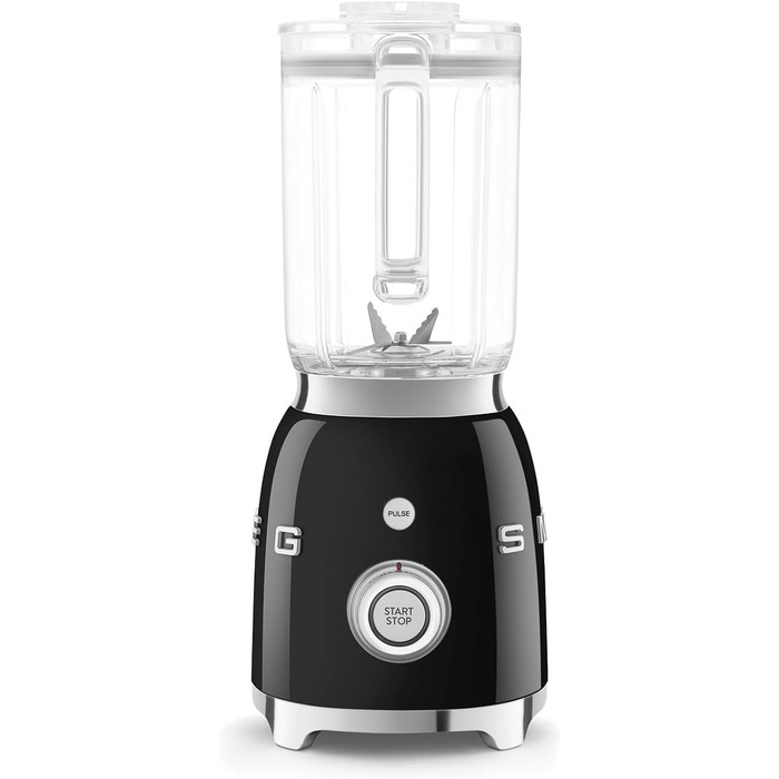 Блендер Smeg BLF03WHEU, 1,5 л, 800W, 4 швидкості, 4 програми, чорний
