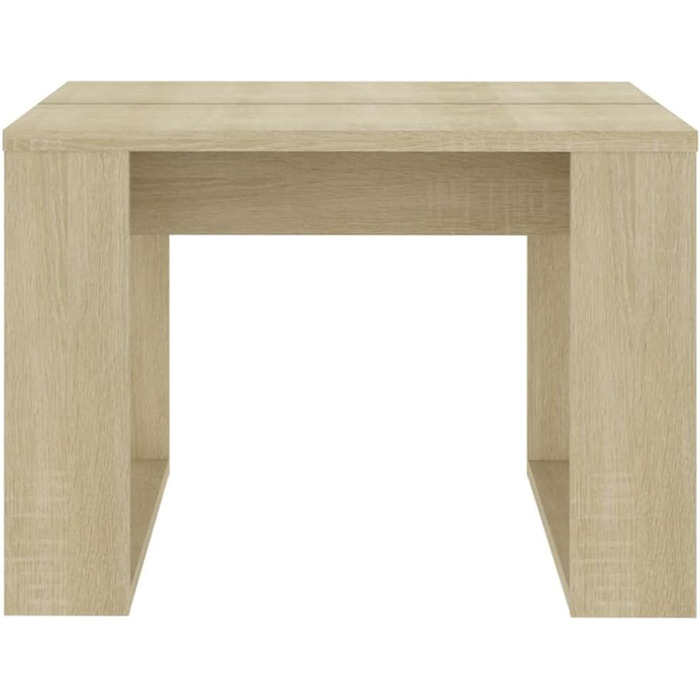 Журнальний стіл vidaXL, дуб сонома, 50x50x35 см, деревостружковий, для вітальні, кавовий, приставний