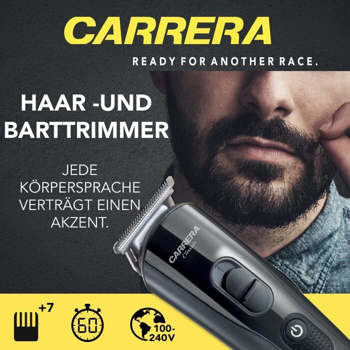 Carrera Beauty Classic 6-в-1 машинка для стрижки волосся сіра
