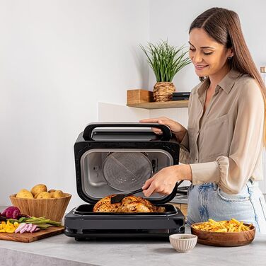 Аерофритюрниця-гриль Cecotec Cecofry FireDome 6000, 6 л, 2400 Вт, 6 режимів приготування, 4 рівні гриля, з термостатом та датчиком температури