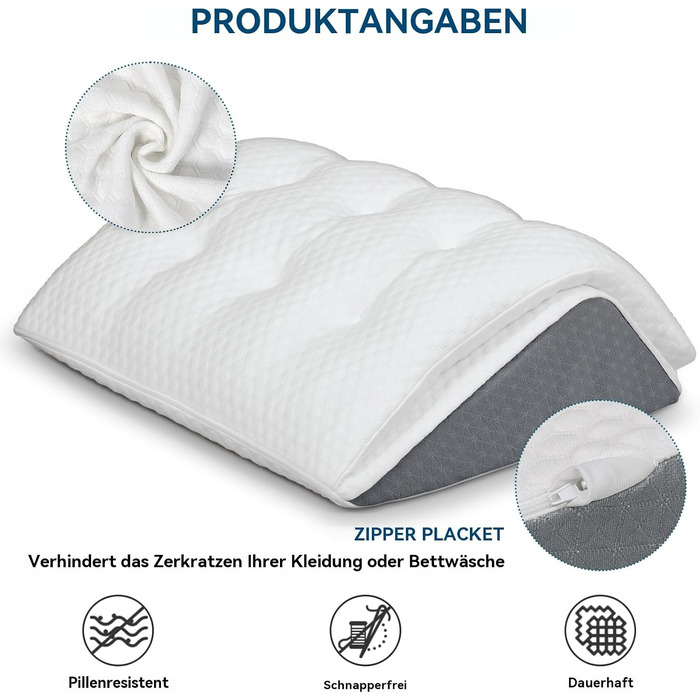 Подушка Shinnwa Memory Foam для ніг та колін з ефектом пам'яті: підтримка під час сну та відновлення після операцій