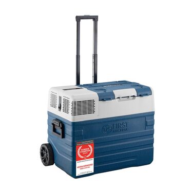 Автомобільний холодильник First Austria 43L з Bluetooth, -20°C, 12/24V/220V - блакитно-сірий