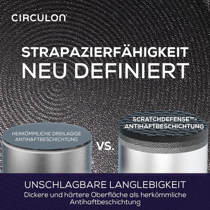 Набір посуду Circulon Scratch Defense 5 предметів для індукційних плит, антипригарне покриття, сірий графіт