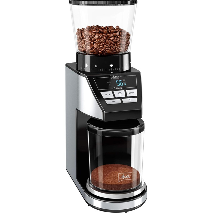 Електрична кавомолка Melitta Calibra 160 Вт, чорна/нерж. сталь