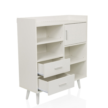 Сервант / комод MYRDAL 80x30x90 см 2 висувних ящика 1 двері білий hjh LIVING