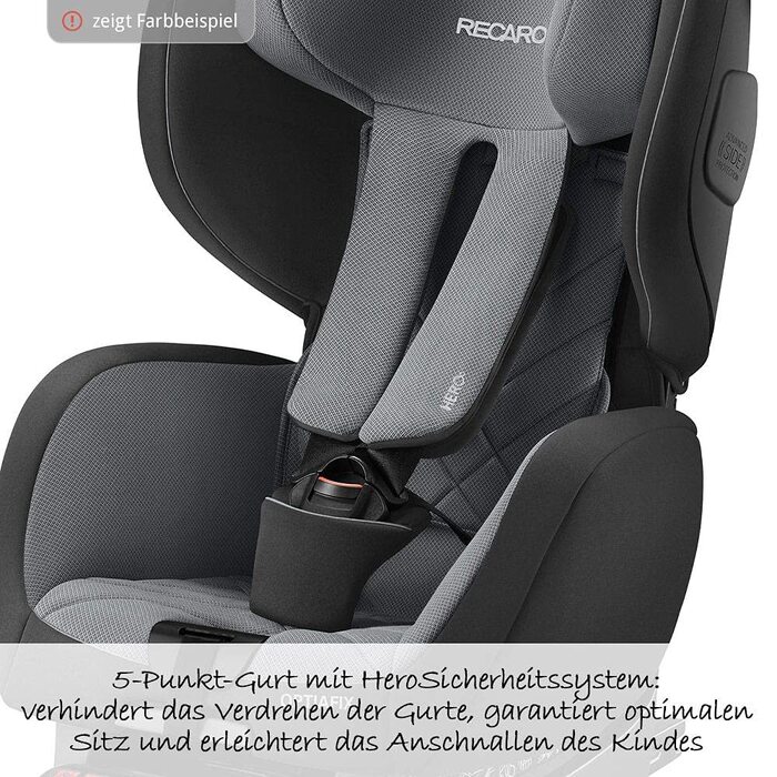 Дитяче автокрісло RECARO Optiafix, червоне, ISOFIX