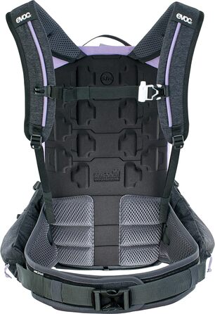 Рюкзак EVOC TRAIL PRO 16л з захистом спини, мультиколір, для трейлрайдингу та перегонів, розмір S/M, LITESHIELD PLUS, легкий, широкий пояс, відсік для питної системи 3л