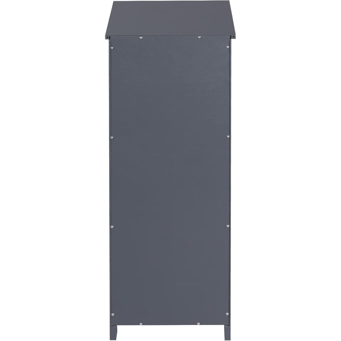 ESituro SBP0054 шафа для ванної з 4 кошиками, сіра, МДФ, органайзер-комод з шухлядами