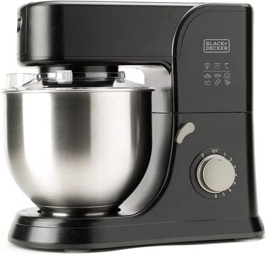 Блендер BLACK+DECKER BXJBA350E, 1,5 л, імпульсний режим, 4 леза з нержавіючої сталі, знімна пластикова чаша, легке очищення, сірий