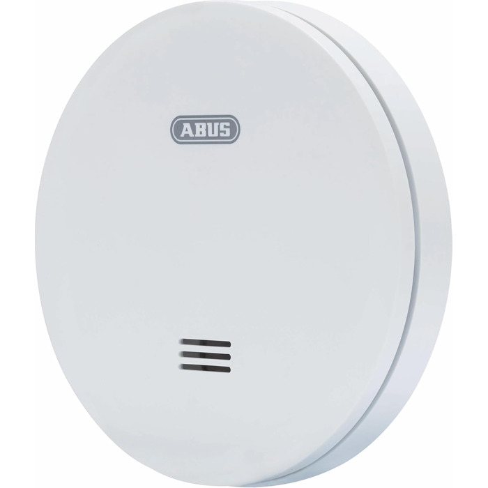 Датчик диму ABUS RWM160 з батареєю на 10 років - сертифікований Q-Label та DIN EN 14604 - приглушене світло вночі - білий (упаковка 5 шт.)