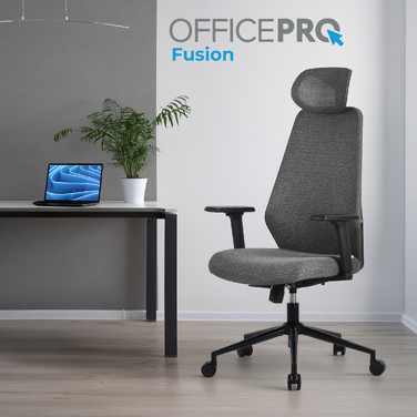 Крісло офісне OfficePro Fusion OC577G Gray