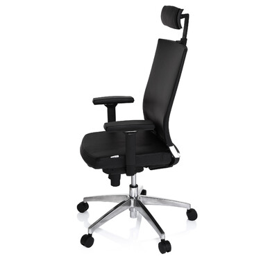 Офісне крісло / Крісло керівника PORTO MAX HIGH Leather Black HJH OFFICE