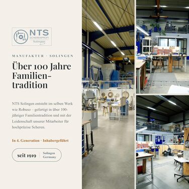 Кухонні ножиці NTS Solingen з кованої нержавіючої сталі, універсальні для правші та лівши, Made in Germany